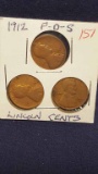 1912 PD&S  Lincoln Cents