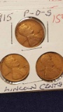 1915 PD&S  Lincoln Cents