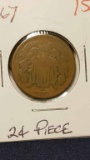 1867  Two Cents