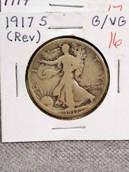 1917-S Rev Walking Liberty Half