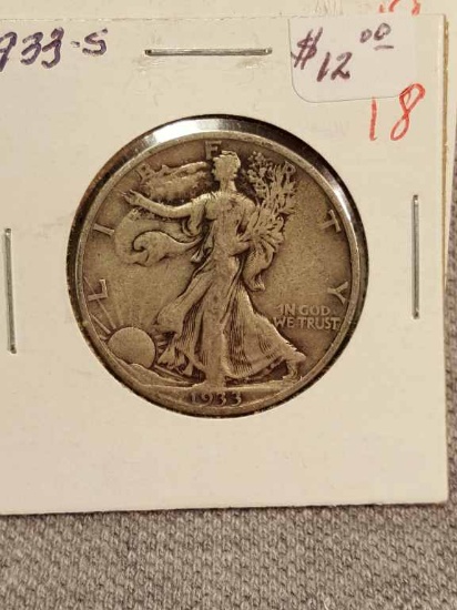 1933-S Walking Liberty Half