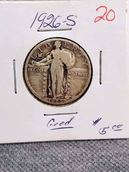 1926-S Standing Liberty Quarter