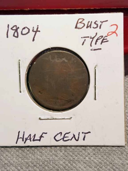 1804  Half Cent