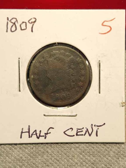 1809  Half Cent