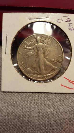 1942-D  Walking Liberty Half Dollar