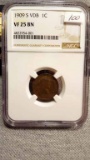 **KEY DATE** 1909-S VDB Linclon Cent NGC VF25 BN