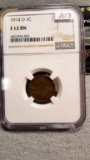 **KEY DATE** 1914-D Lincoln Cent NGC F12 BN