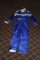 (1) New Gearbox Blue/ White/ Gray Driving Suit, Size 42