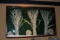 Wall Hanging Glass Display Case With Winter Scene Display