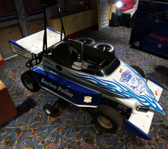 "Boston Youth Services" Go-kart, On Stand, Includes Stand