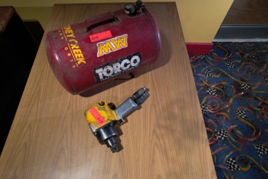 1" Ingersoll Rand Pneumatic Impact Gun And Stoney Creek Air Tank