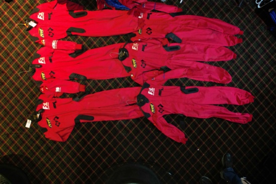(6) "dragon Race Gear" Red & Black, Youth Size, Small, Used, Go Kart Racing Suits
