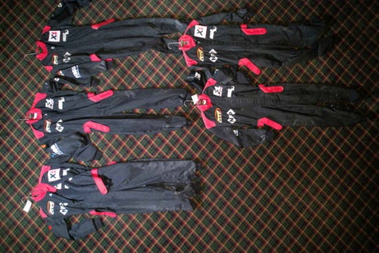 (10) "dragon Race Gear" Red & Black, Youth Size, Xl, Used, Go Kart Racing Suits
