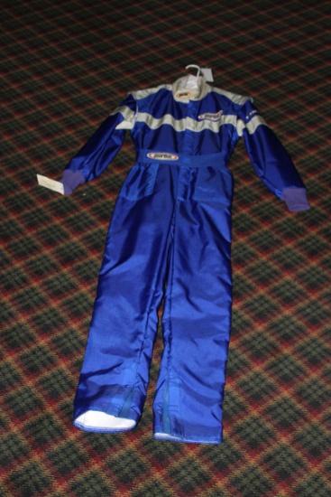 (1) New Gearbox Blue/ White/ Gray Driving Suit, Size 42
