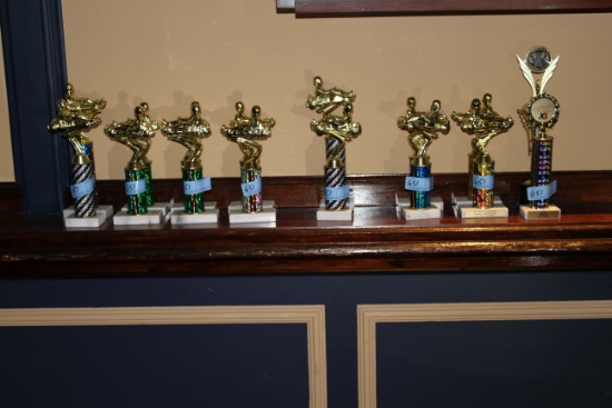 Lot of (16) Go Kart Trophies