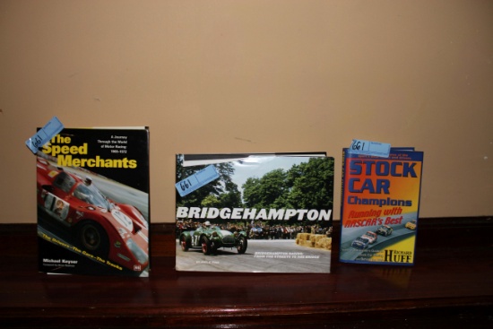 Lot of (3) Hard Cover Racing Books