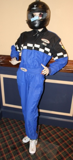 Female Mannequin, Wearing Racing Gear
