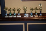 Lot of (16) Go Kart Trophies