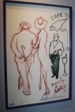 LeRoy Neiman Reproduction Print “Café De”