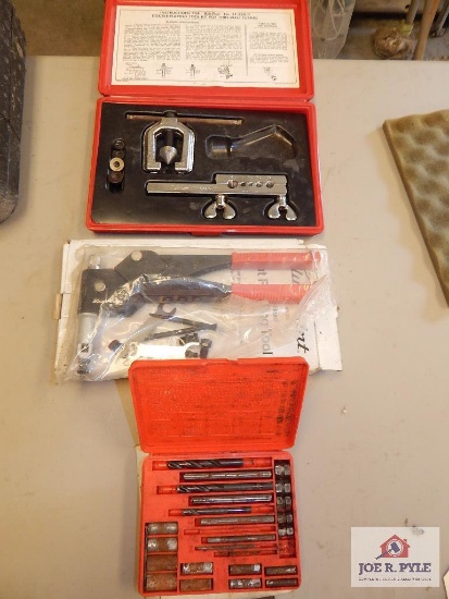 Blue Point Tubing Tool Set, Screw Extractor Set, & Nut Riveting Tool