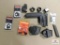 lot of scope rings and mounts, magazine holsters, etc.