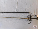 Ornate Black handled Sword