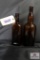 Two bottles, Plain amber ladys leg bottle/ Paine’s Celery compound bottle