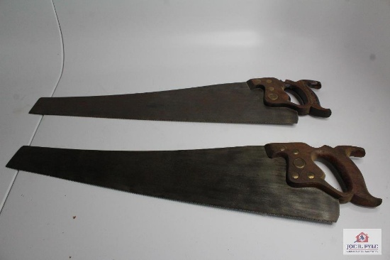 Two Antique Hand Saws Fitchburg