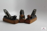 Three Bailey N.222 Wood Iron Block Planes