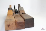 Three Large wooden Bench Planes W. Butcher, Buck Brothers, 22”-26”