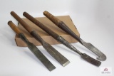 Four Large Chisel 18”- 22”