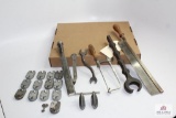 Box Lot Misc. Tools, Dovetail saws, 12 Locks Winchester wrench
