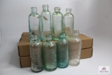 8 Hutchinson bottles, states include: NJ, NY, Mich, Conn, Ills, PA, WA