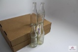 4 Clear antique West Virginia soda bottles