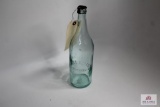James E Meredith blue glass bottle Towanda PA