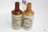 Clayton’s & DB& Co  Stoneware bottles