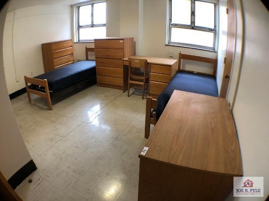 2 Beds, 2 Chests, 2 Desks, 2 Chairs