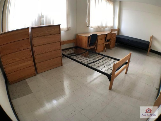 2 Beds, 2 Chests, 2 Desks, 2 Chairs