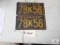 1933 matching PA license plates