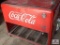 Flip-top Coca-Cola cooler with bottle opener