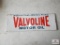 Valvoline Motor Oil metal advert sign