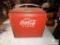 Coca-Cola cooler with tray