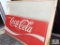 Single-sided, plastic Coke advertising sign