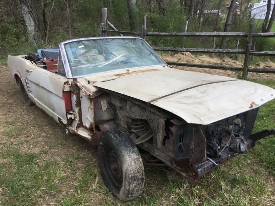 1966 Ford Mustang 6 cylinder convertible (for restoration or parts)