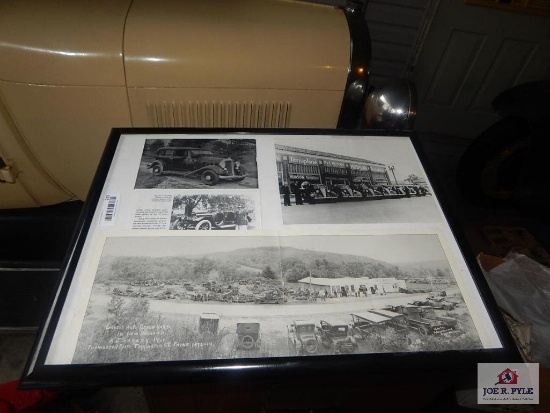 Framed Photo "Largest Auto Grave Yard in New England"