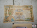 1941 French banknote