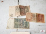 1920's-1940's German currency