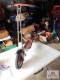 Hamilton Greyhound scooter with bell, brake, and stand