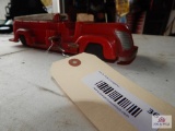 Wind-up fire truck toy
