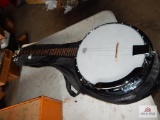 J. Reynolds Banjo with rosewood fretboard and mother of pearl inlay
